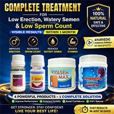 Complete Treatment for Low Erection, Watery Semen & Low Sperm Count