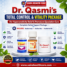 Dr. Qasmi's Total Control & Vitality Package For Hypersensitivity Relief & Premature Ejaculation Cure
